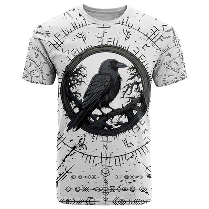 Viking Raven T-Shirt Fear Not Death For the Hour Of Your Doom Graphic Tee