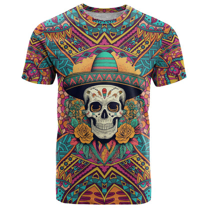 Mexico Skull T-Shirt Let's Move To Mexico Graphic Tee