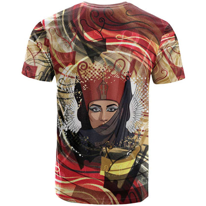 Amunet T-Shirt with Egyptian Queen Portrait Ancient Mythology Graphic Tee