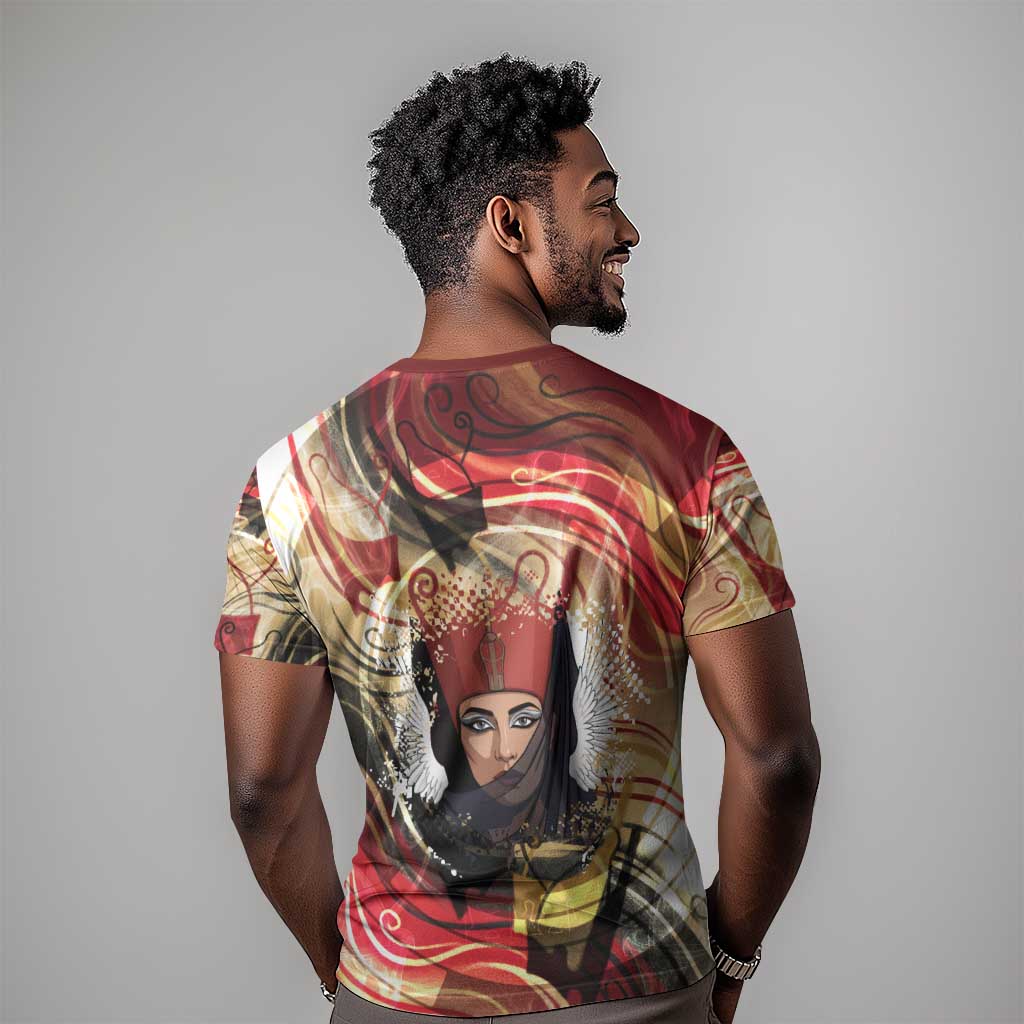 Amunet T-Shirt with Egyptian Queen Portrait Ancient Mythology Graphic Tee