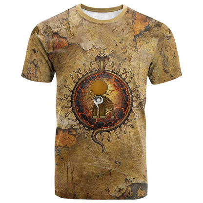 Ra Egyptian T-Shirt Sun God Solar Disk Serpent Slayer Ancient Egyptian Boat of the Underworld Graphic Tee