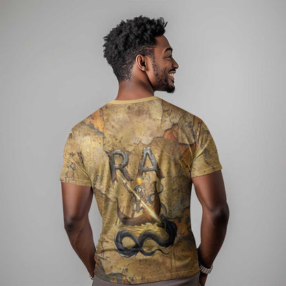 Ra Egyptian T-Shirt Sun God Solar Disk Serpent Slayer Ancient Egyptian Boat of the Underworld Graphic Tee