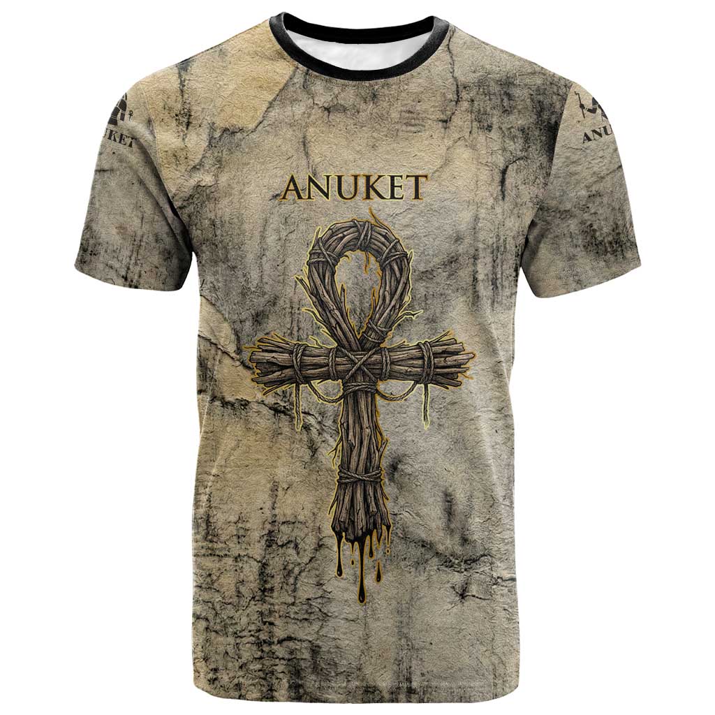 Anuket T-Shirt Egyptian Queen of the Cataracts Ankh Symbol Graphic Tee