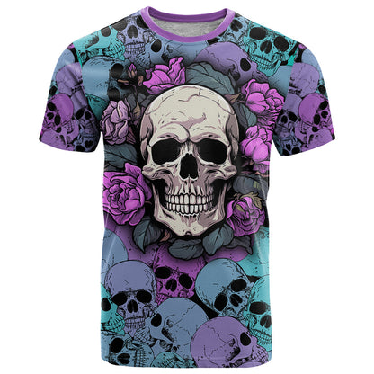 Skull Pattern T-Shirt Your Are Not Hard To Love Graphic Tee
