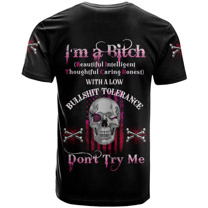 I'm A B Don't Try Me T-Shirt Graphic Tee