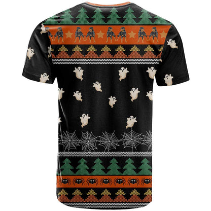 Rottweiler Christmas T-Shirt Xmas Holiday Patterns Graphic Tee