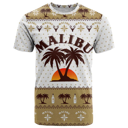 Malibu Christmas T-Shirt Xmas Holiday Patterns Graphic Tee