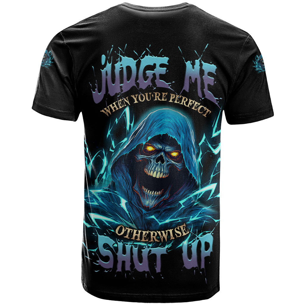 Judge Me When Mad Reaper Skull T-Shirt Graphic Tee