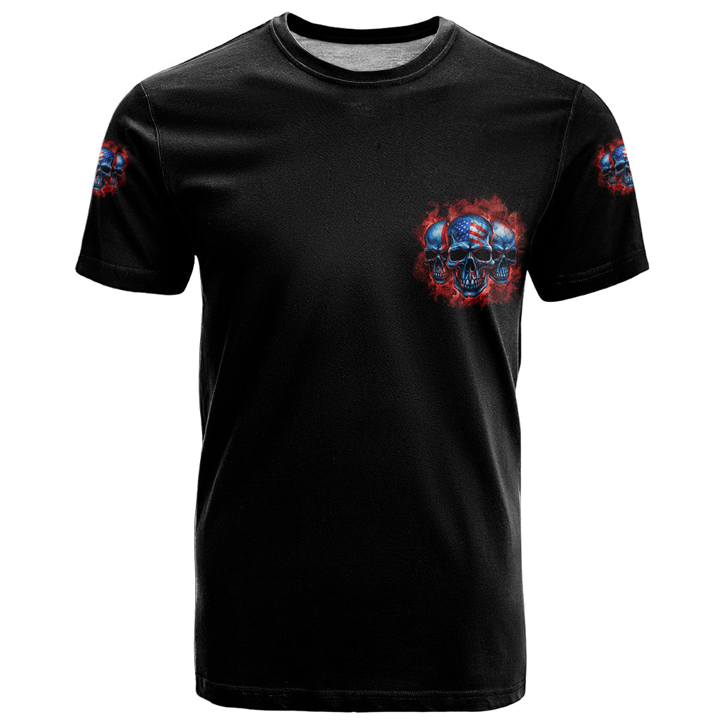 I Believe In Respect 3 Skulls T-Shirt Graphic Tee