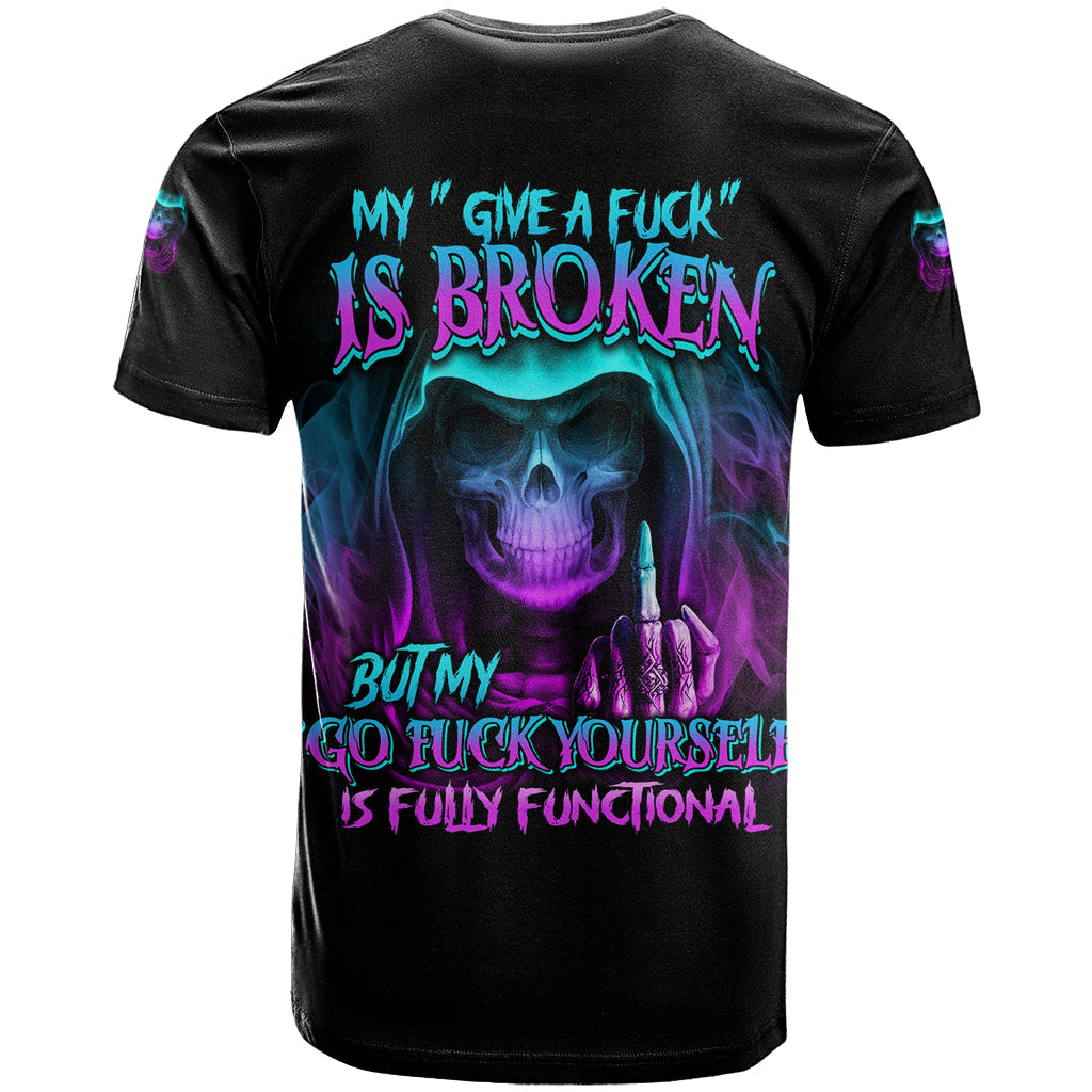My Give A F Reaper Purple T-Shirt Graphic Tee