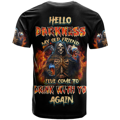 Drink With You Again Reaper T-Shirt Graphic Tee