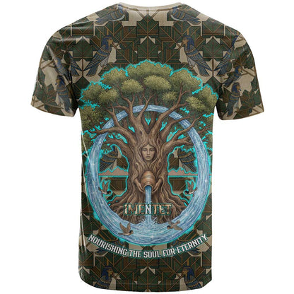 Imentet Egyptian T-Shirt with Eye of Horus and Eternal Tree in Afterlife Graphic Tee