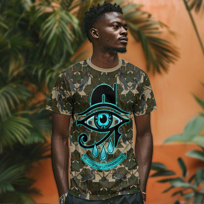 Imentet Egyptian T-Shirt with Eye of Horus and Eternal Tree in Afterlife Graphic Tee