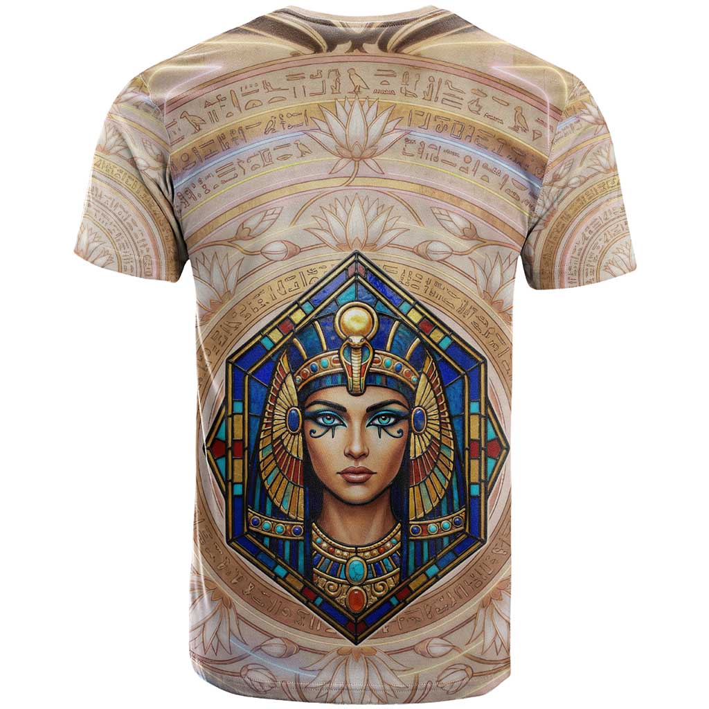 Isis T-Shirt with Falcon Symbol and Sacred Geometry in Egyptian Graphic Tee