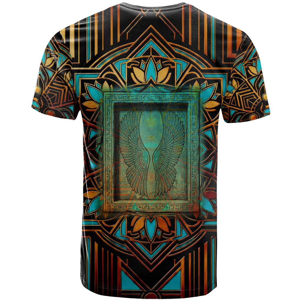 Ma’at Eye of Horus T-Shirt Egyptian Feather Celebrating Truth Graphic Tee