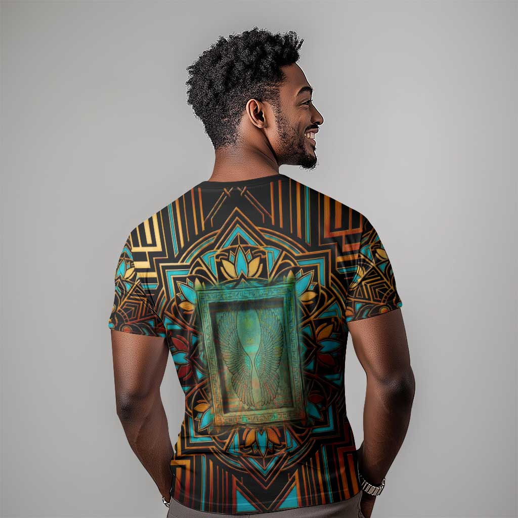 Ma’at Eye of Horus T-Shirt Egyptian Feather Celebrating Truth Graphic Tee