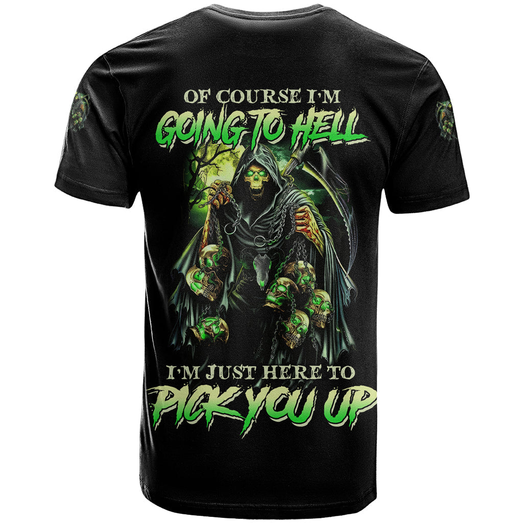 Of Course I'm Going To Hell Skull T-Shirt Graphic Tee