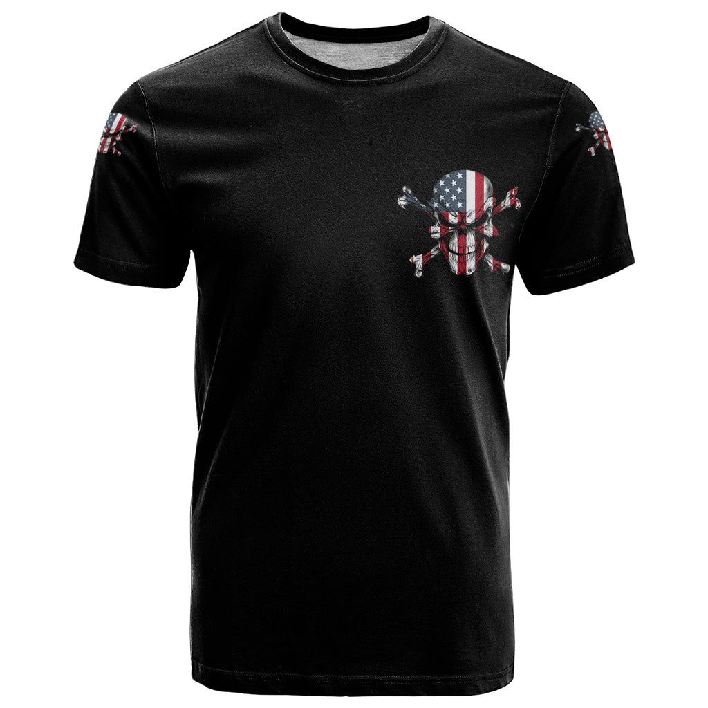 This Is America Patriotic Skull T-Shirt Graphic Tee