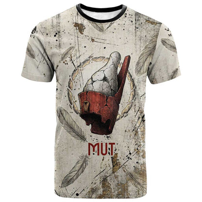 Mut T-Shirt Vulture Queen Egyptian Mother Goddess Wings Feathers Graphic Tee