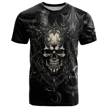 Skull Demon Fantasy T-Shirt Time To Unleash A Litte Hell Graphic Tee