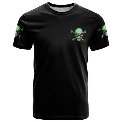 When I Was Born Mad Skull T-Shirt Graphic Tee