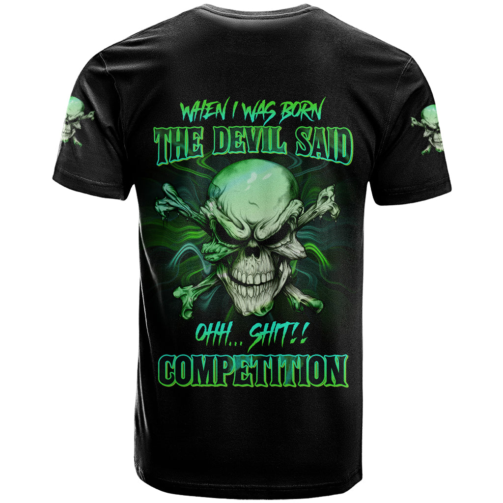 When I Was Born Mad Skull T-Shirt Graphic Tee