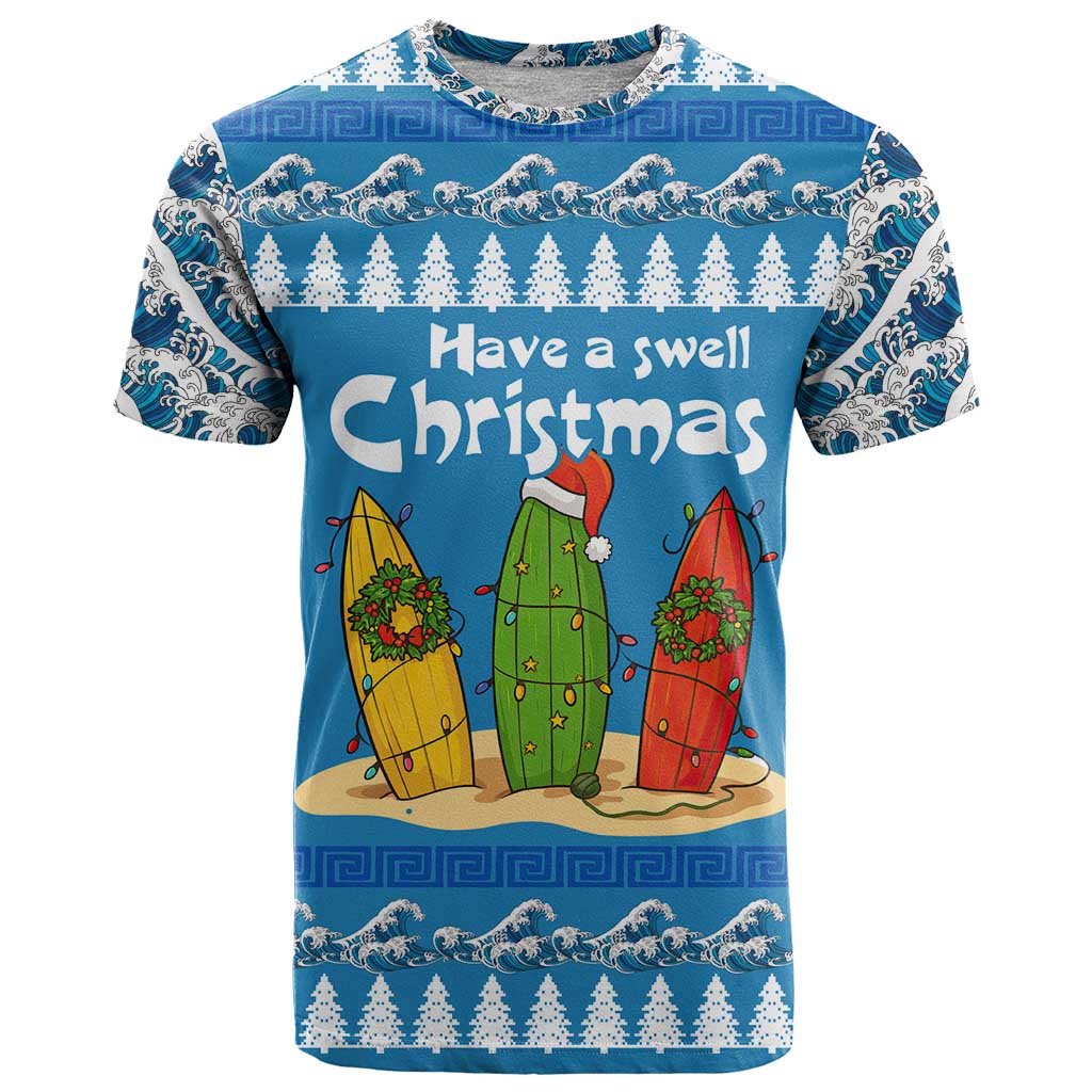 Santa Fist Christmas T-Shirt Xmas Holiday Patterns Graphic Tee