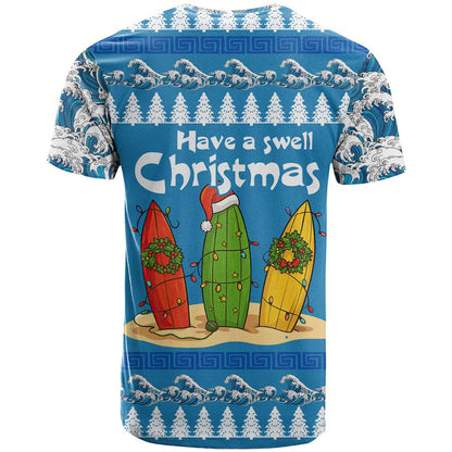Santa Fist Christmas T-Shirt Xmas Holiday Patterns Graphic Tee