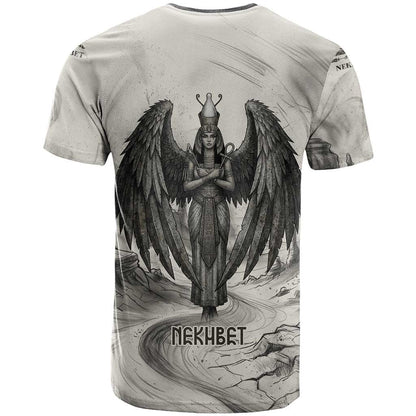 Nekhbet Egyptian T-Shirt Vulture Goddess Mother of Protection Wings Claws Desert Graphic Tee