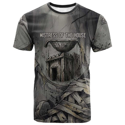 Nephthys T-Shirt Mistress of the House Egyptian Goddess Wings Graphic Tee