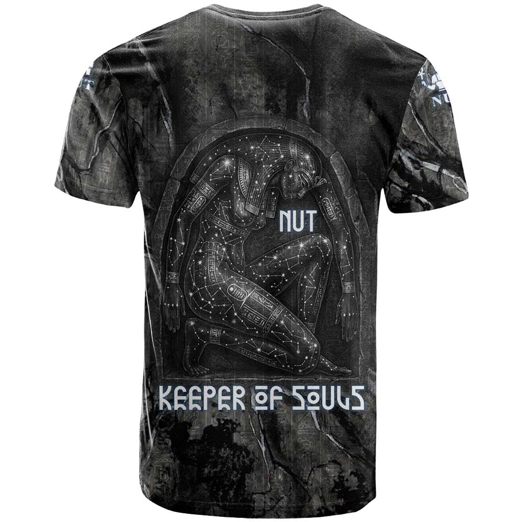 Nut T-Shirt Egyptian Keeper of Souls Celestial Stairway Ascension Path Cosmic Goddess of the Night Sky Graphic Tee