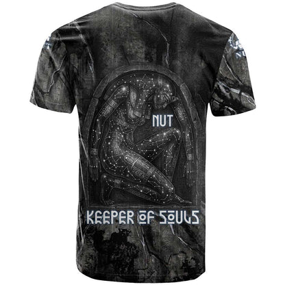 Nut T-Shirt Egyptian Keeper of Souls Celestial Stairway Ascension Path Cosmic Goddess of the Night Sky Graphic Tee