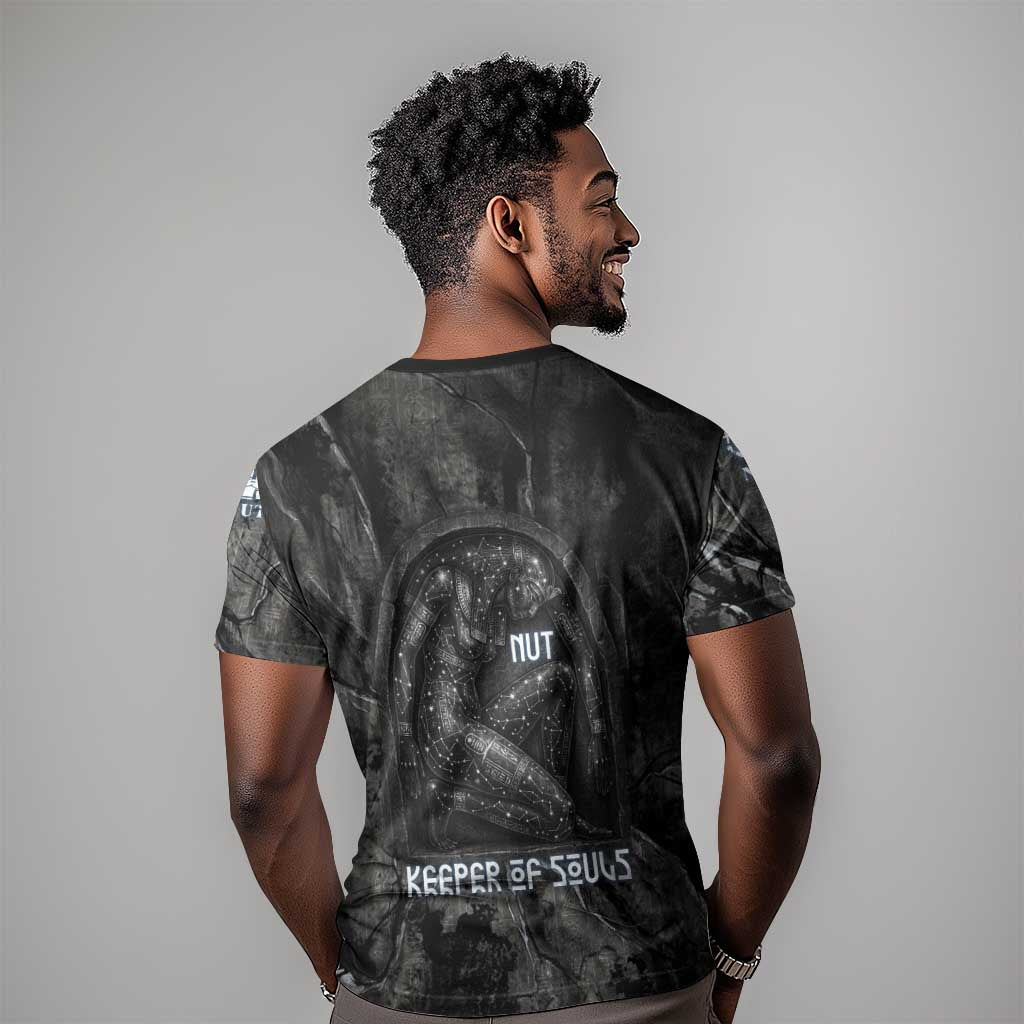 Nut T-Shirt Egyptian Keeper of Souls Celestial Stairway Ascension Path Cosmic Goddess of the Night Sky Graphic Tee