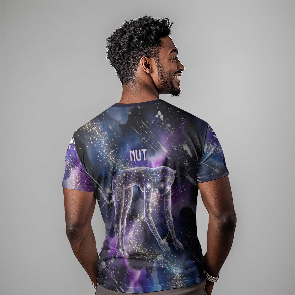 Nut Egyptian T-Shirt She Who Bore the Gods Galactic Vessel Cosmic Goddess Star Map Graphic Tee