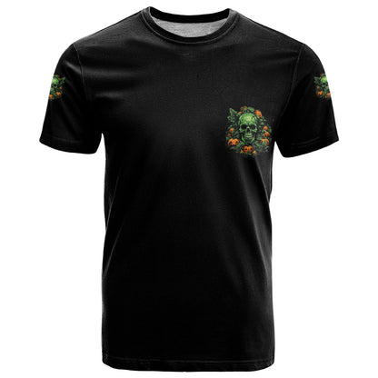 Your Demons Hide Under Your Bed Skull Halloween T-Shirt Graphic Tee