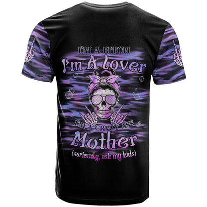 I'm A B I'm A Lover I'm A Crazy Mother T-Shirt Graphic Tee