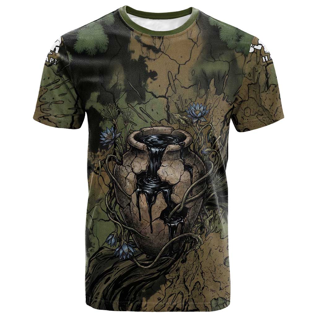 Hapi Egyptian T-Shirt Bringer of Kemet Nature Spirit Flowing Water and Earth Harmony Graphic Tee