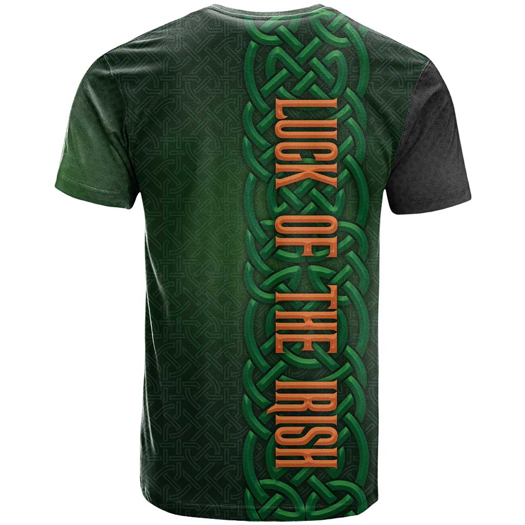Ireland Celtic Knot and Clover Design T-Shirt Graphic Tee