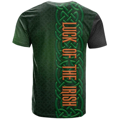 Ireland Celtic Knot and Clover Design T-Shirt Graphic Tee