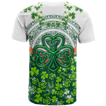 Celtic Knot and Clover Ireland - Inspired Design T-Shirt Graphic Tee