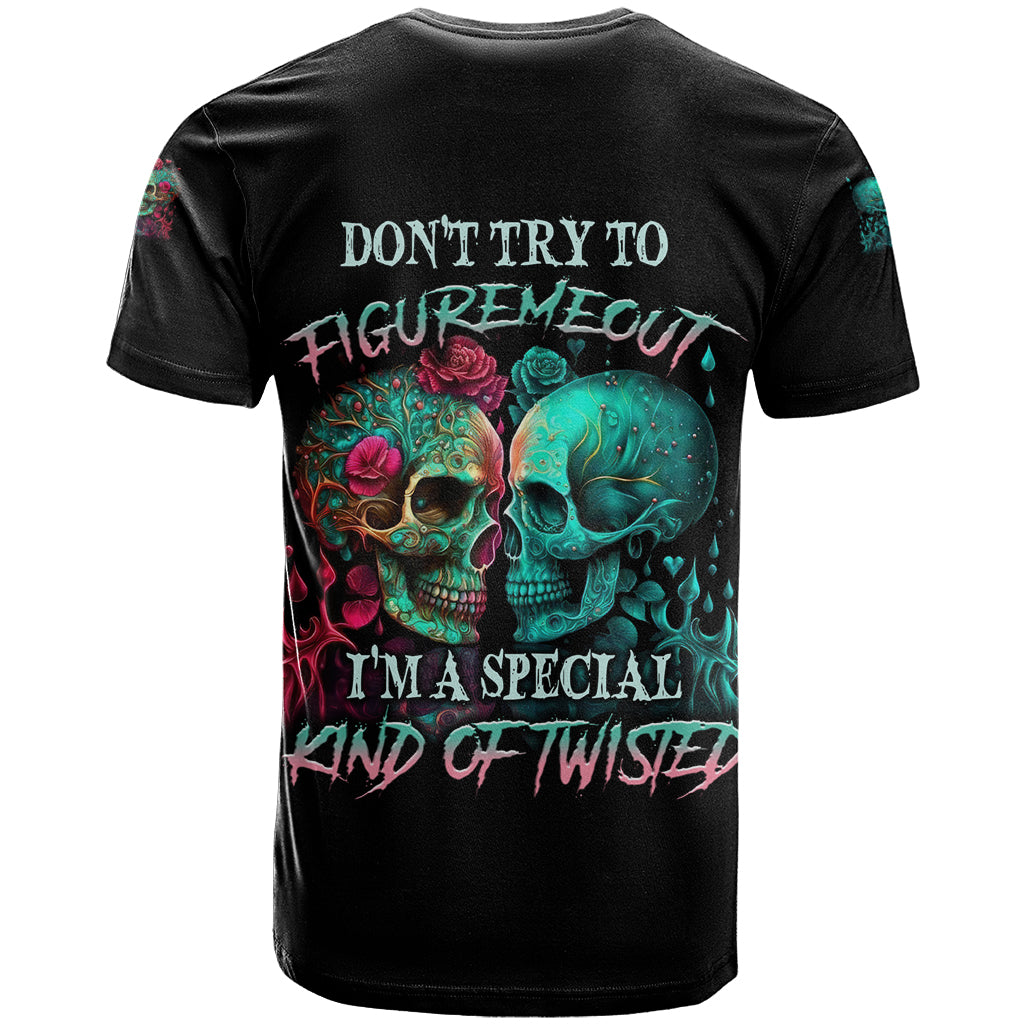 Don't Try To Figure Me Out Skull T-Shirt Graphic Tee