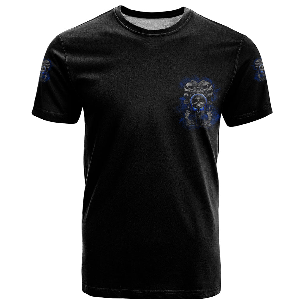 Skull Butterfly Demon - Zero Fck Given T-Shirt Graphic Tee