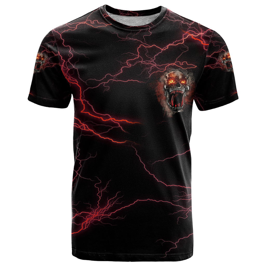 I'm Never Alone Skull Demon T-Shirt Graphic Tee
