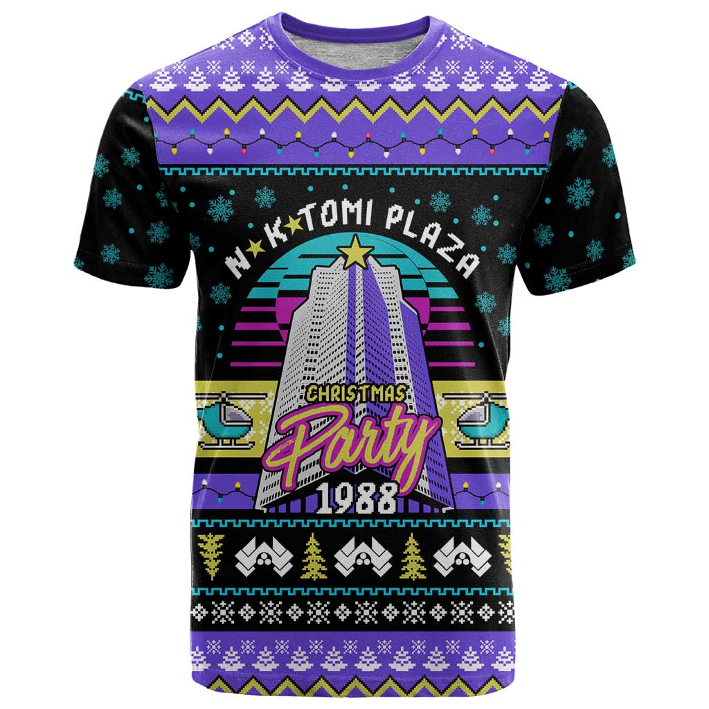 Christmas Party 1988 Nakatomi Plaza T-Shirt Xmas Holiday Patterns Graphic Tee