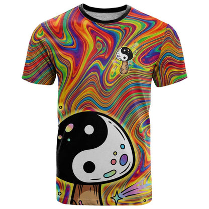 Free Your Mind Peace Love Collective T-Shirt Psychedelic Hippie Vibes Graphic Tee