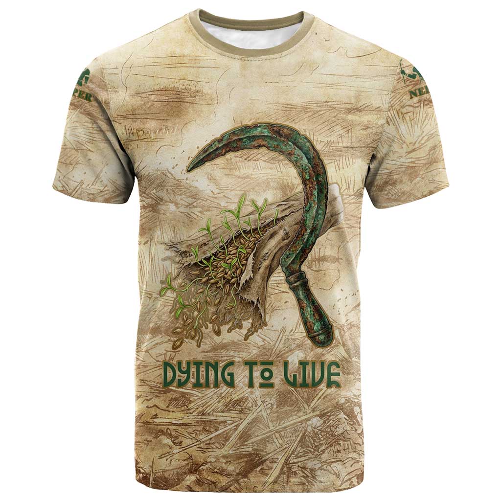 Neper and Nepit T-Shirt Ancient Harvest and Fertility Design with Sickle and Grain Graphic Tee