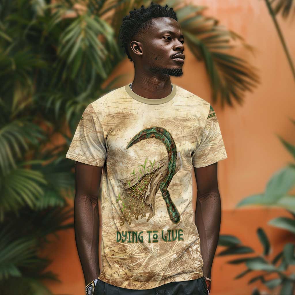 Neper and Nepit T-Shirt Ancient Harvest and Fertility Design with Sickle and Grain Graphic Tee