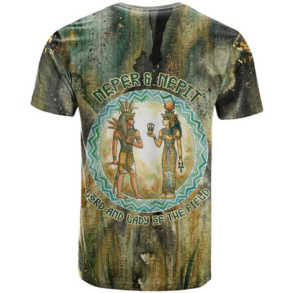 Neper and Nepit T-Shirt Ancient Egyptian Seed Awakening and Fertility Graphic Tee