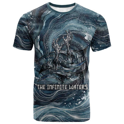 Egypt Nun and Naunet T-Shirt Primordial Water Gods Cosmic Ocean Infinite Waves Graphic Tee