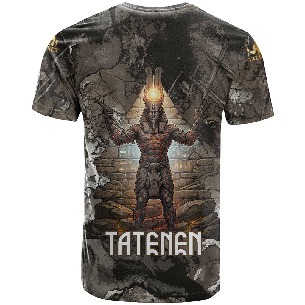Tatenen T-Shirt Rising Hand Design Egyptian God of Creation and Earth Emergence Graphic Tee
